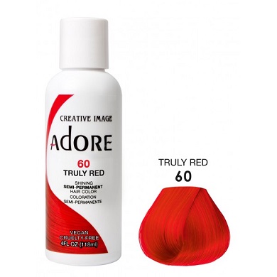 Adore Semi Permanent Hair Colour - Truly Red 60 - 118ml